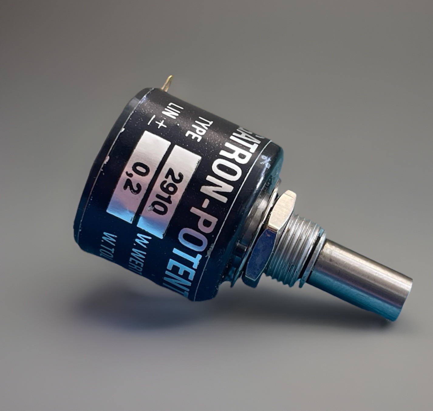 MEGATRON 2910 – 10kΩ 3% – Linear 0.2% Precision Pot Poti – Lab Marine – NEW NOS