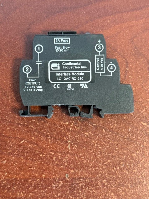 Continental Industries I.O.-OAC-RO-280 Solid State Relay Output Module 3A New