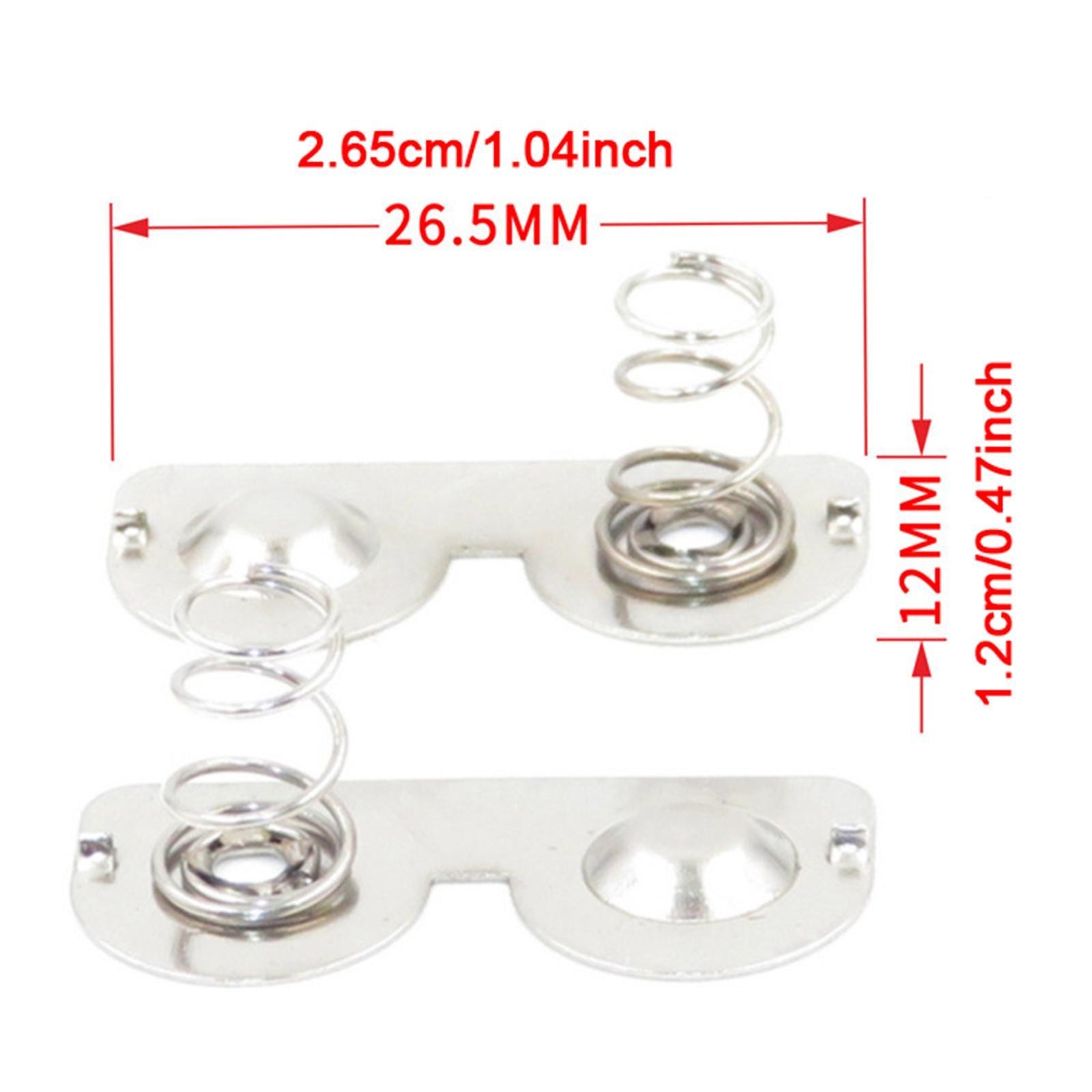 20Pcs AA Battery Spring Replacement Metal Contacts Plates for Battery Case