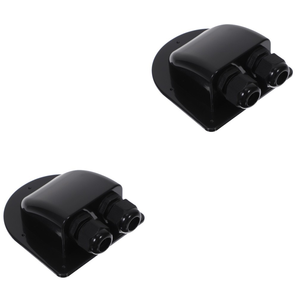2 Count Solar Cable Entry Gland Housing Dual Holes Glands Waterproof