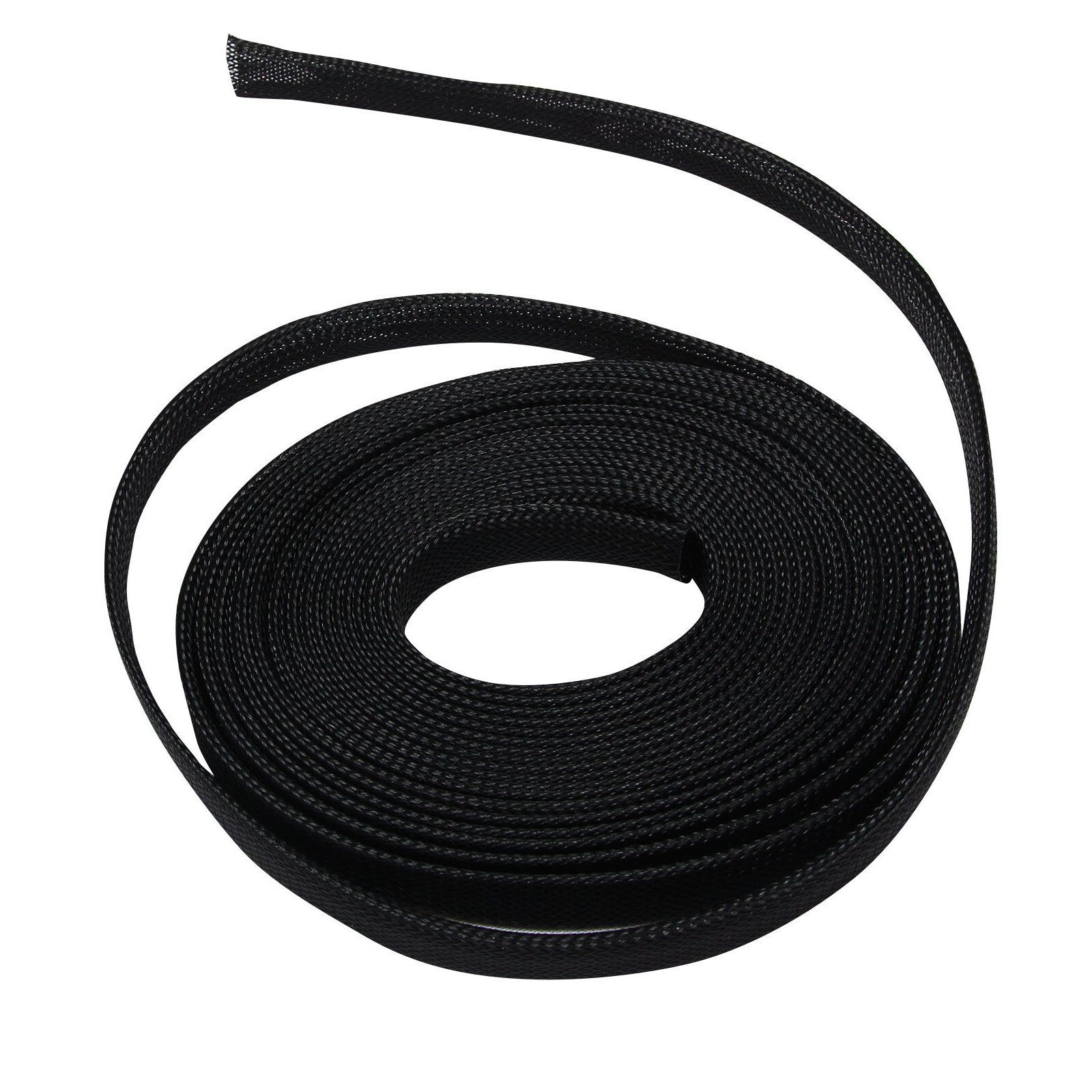 50 Feet 3/8″ Expandable Wire Cable Sleeving Sheathing Braided Loom Tubing Black