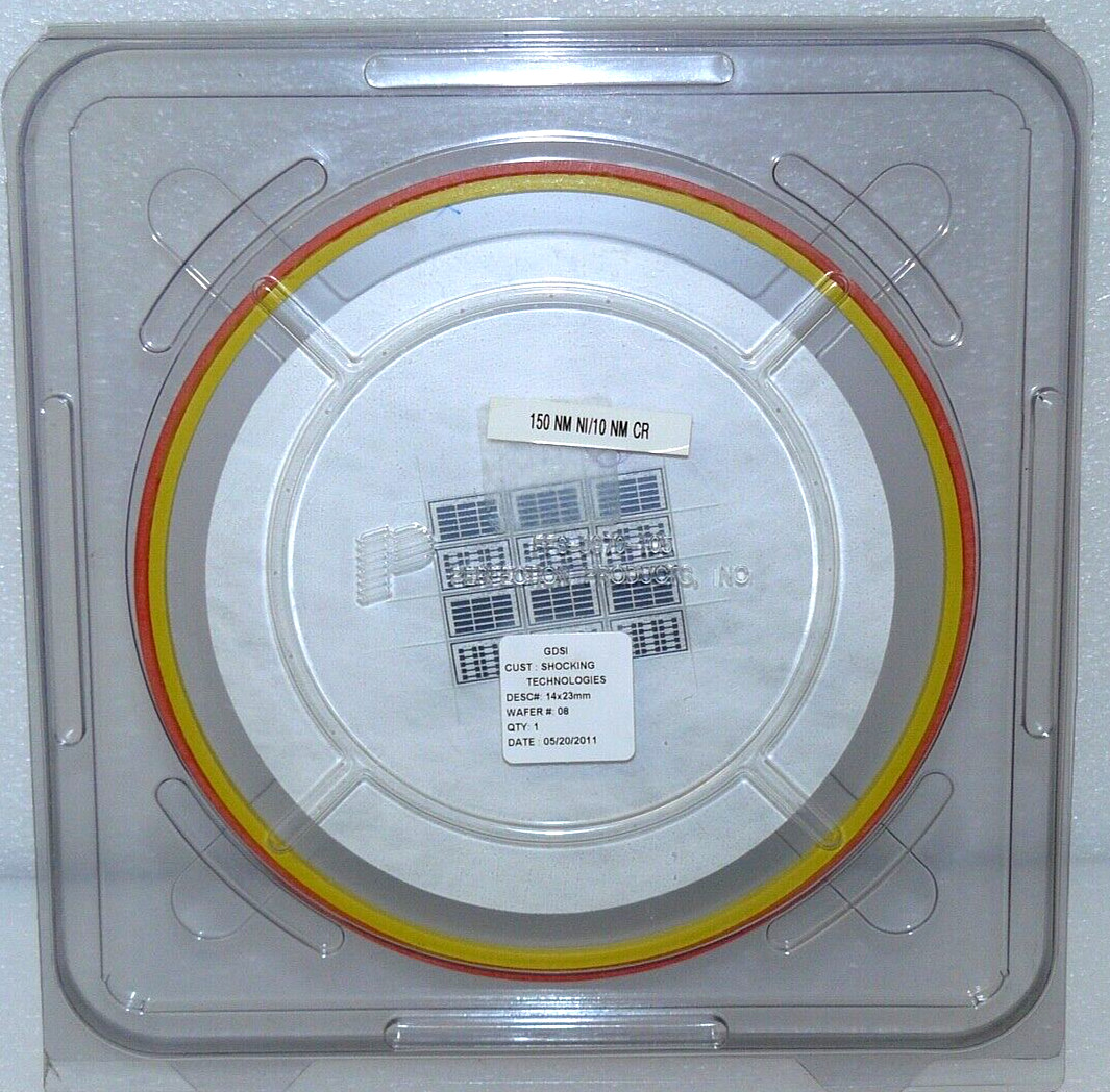 GDSI 150 NM NI/10 NM CR Semiconductor Diced Silicon Wafer 14x23mm New