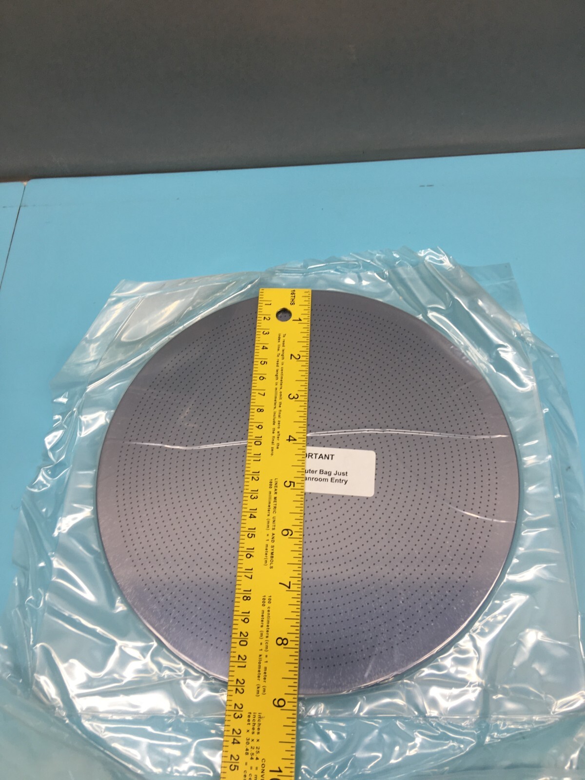 LAM 715-011909-501 PLATE, UPPER ELCTDRODE 8″ POLISHED CAPTIVE, 123497