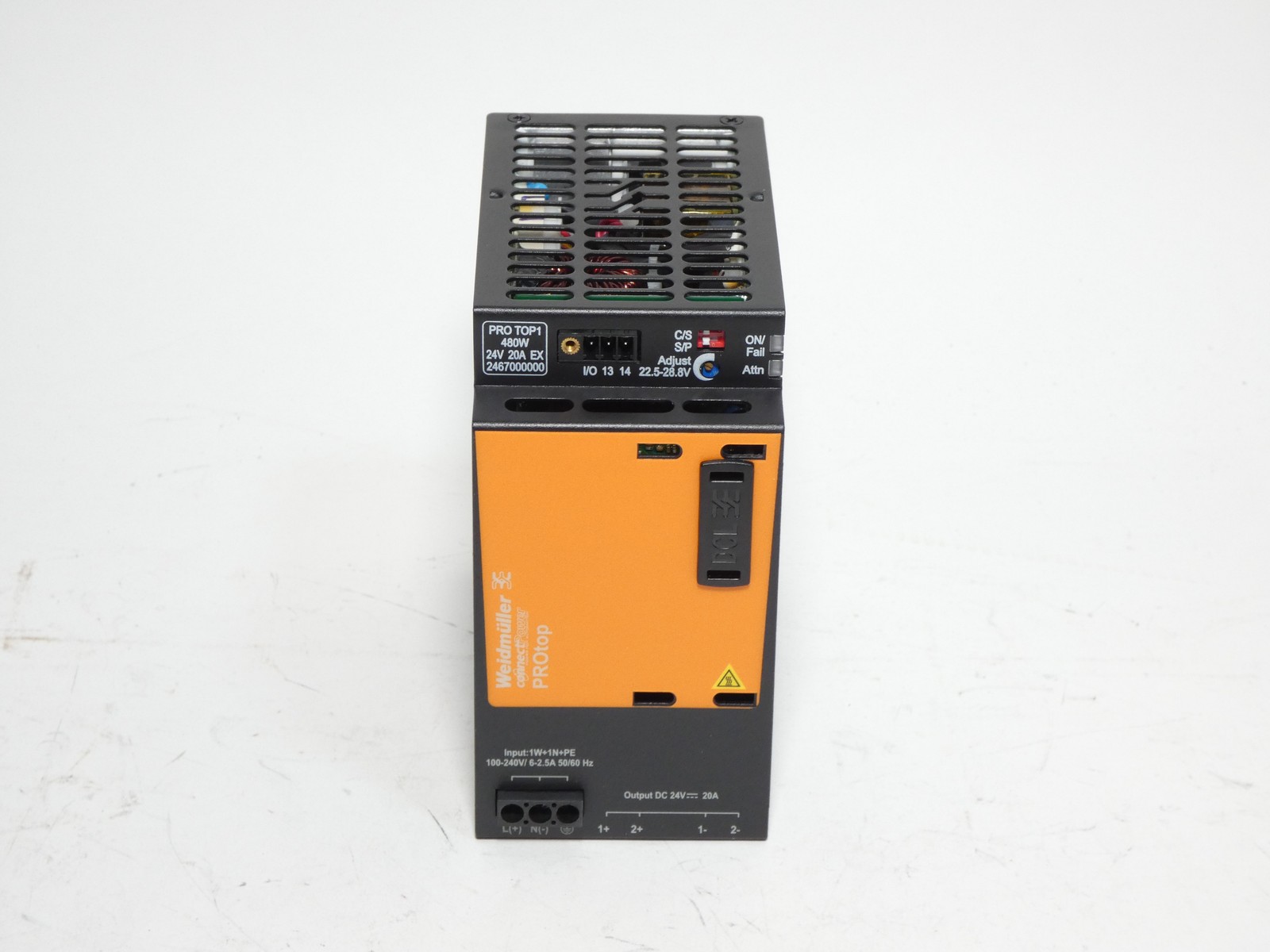 Weidmuller 2467000000 Power Supply PRO TOP1 480W 24V 20A – NEW Surplus!