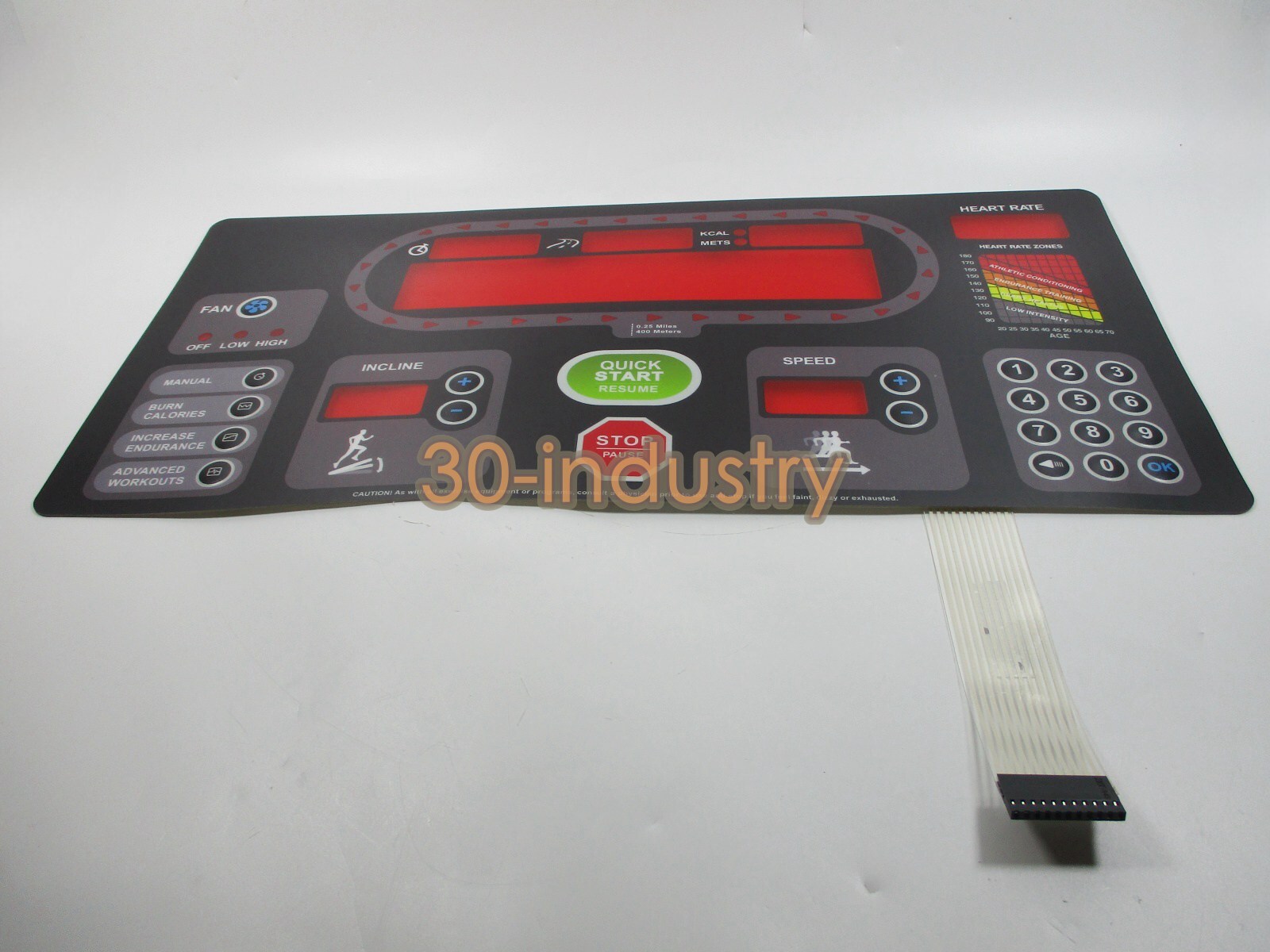 Membrane Keypad FIT FOR STAR TRAC S-TRX3552 Treadmill Panel Button Film