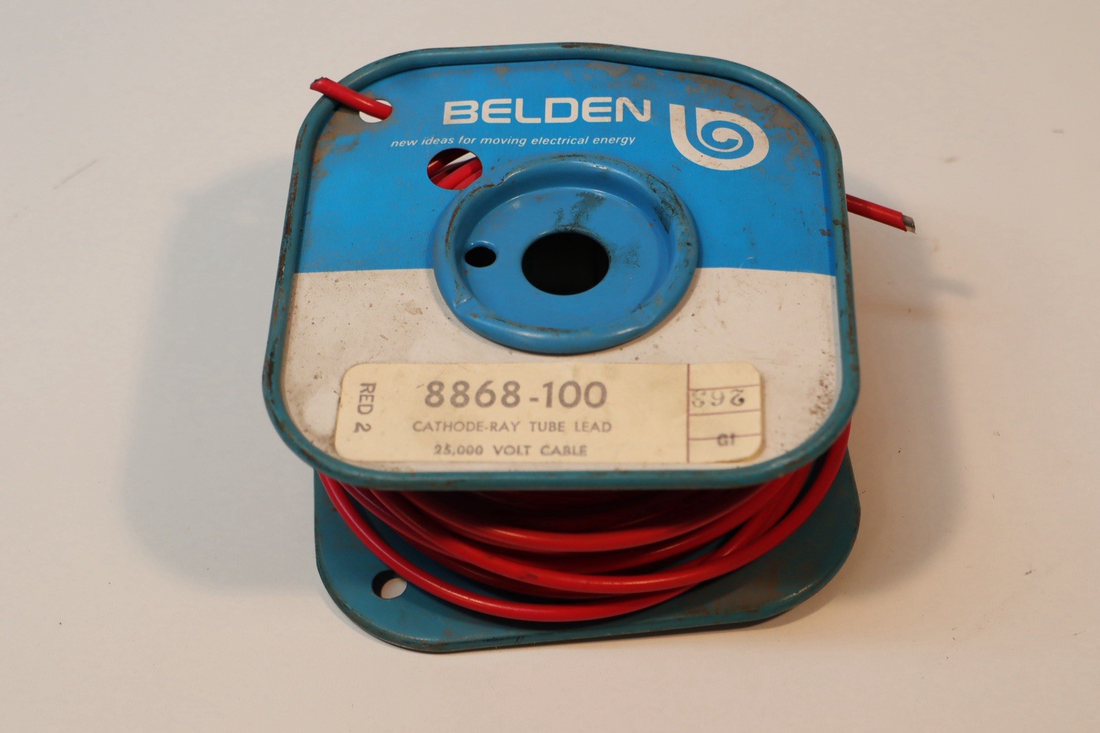 8868-100 – BELDEN – 25,000 Volt- 25KV Cathode Ray Cable UNKNOWN LENGTH