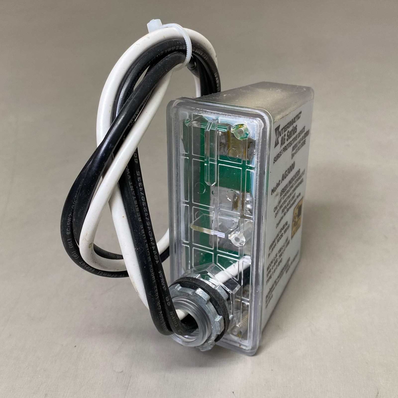 INTERMATIC 1 Phase Types 1 &2 SPD AG Series AC Surge Protector White 415-48999-0