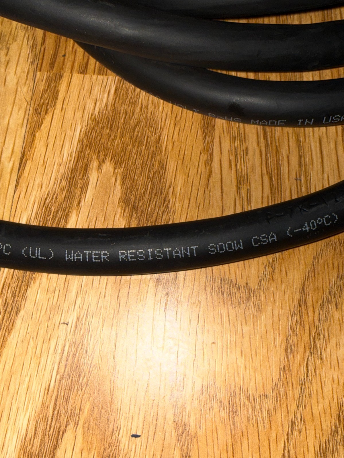 20′ Carol 3/C 12 AWG SOOW UL MSHA 600V Water Resistant Cord PRE OWNED