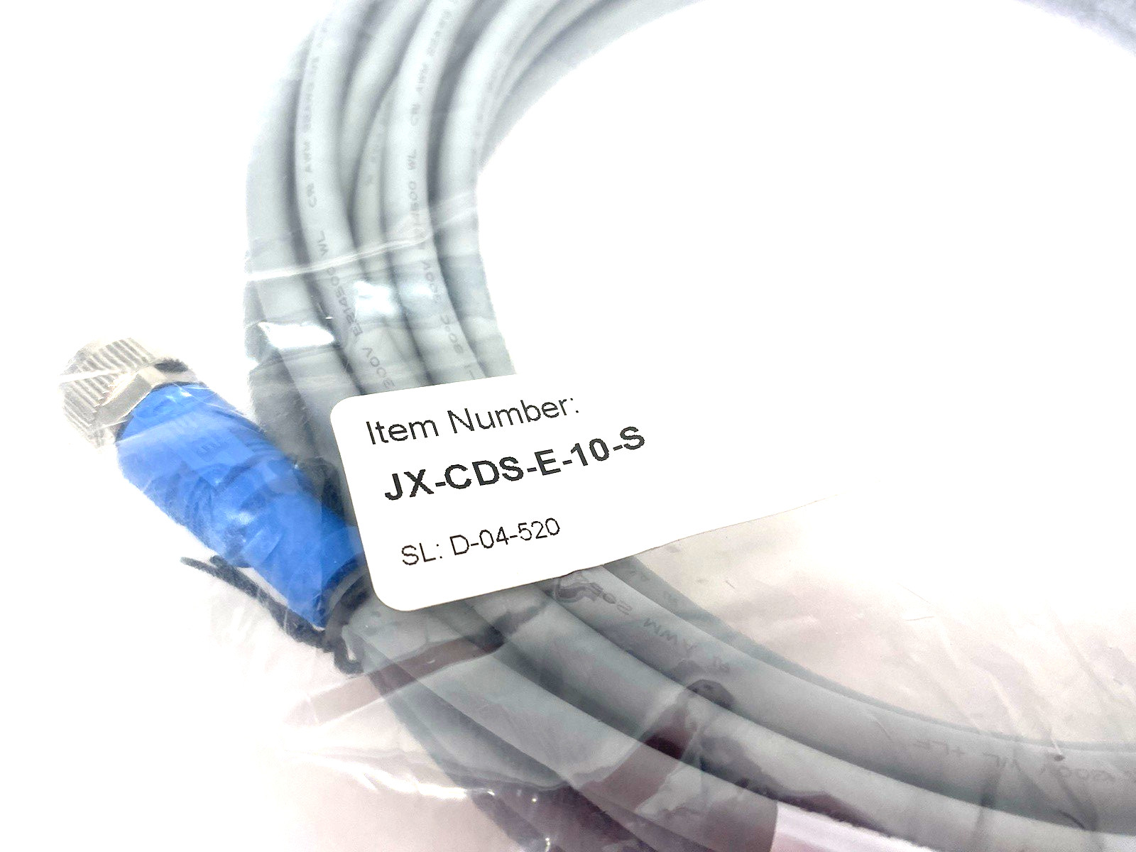 SMC JX-CDS-E-10-S Single Ended Power Cable, Electric Actuator
