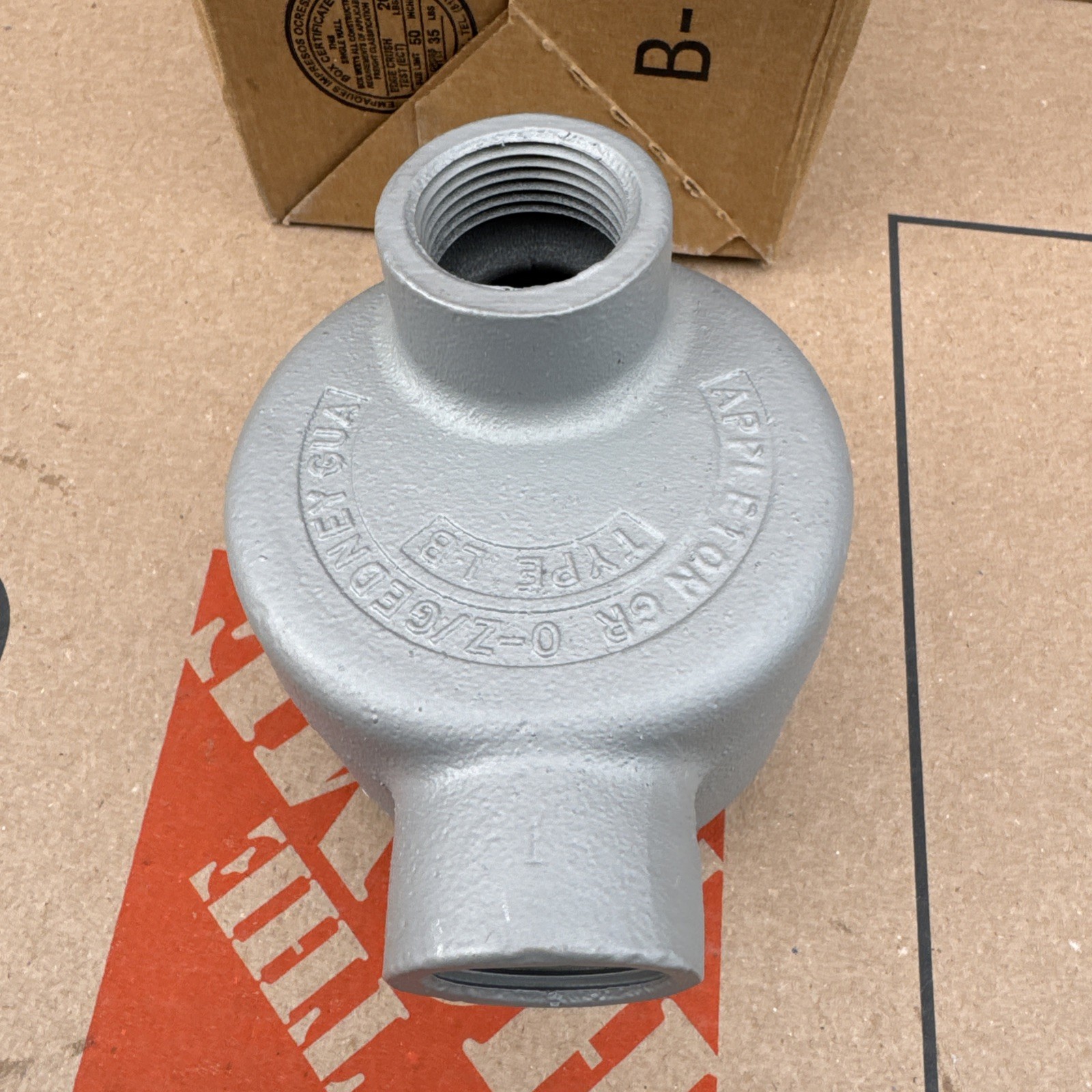 Emerson Appleton GRLB100 1″ GR Conduit Outlet Box Explosion Proof Mall Iron