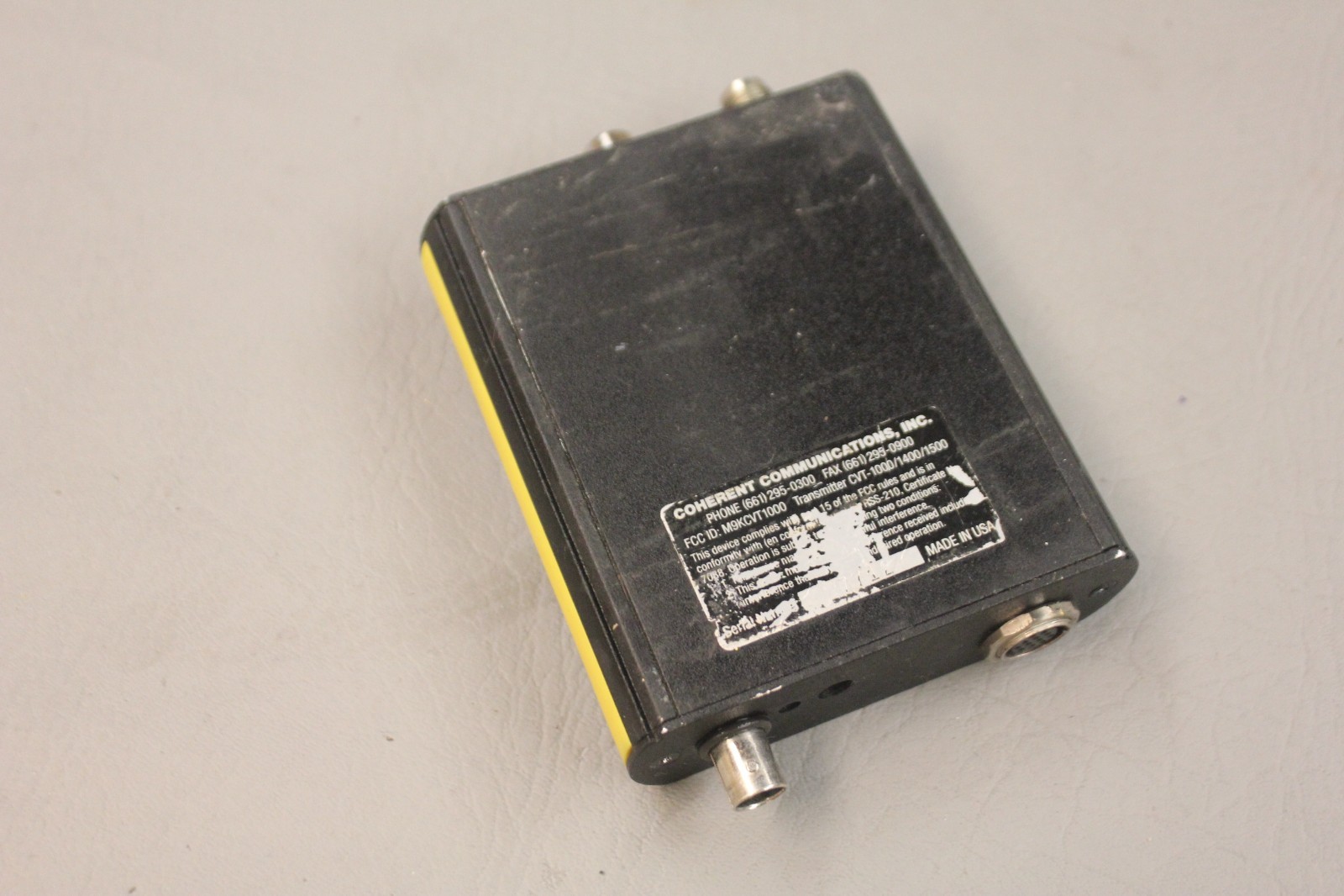 COHERENT COMMUNICATIONS CVT-1400 VIDEO AUDIO TRANSMITTER