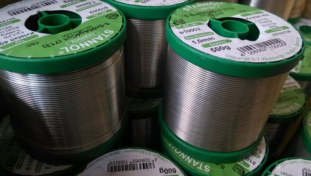 STANNOL lead-free 3.8% silver solder wire 5-core 1.0mm fever audio exceed WBT