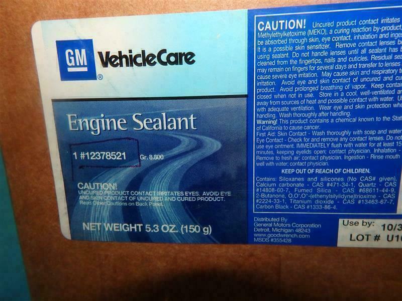 ACDelco 12378521 Engine Oil Pan Gasket 4pcs in Box