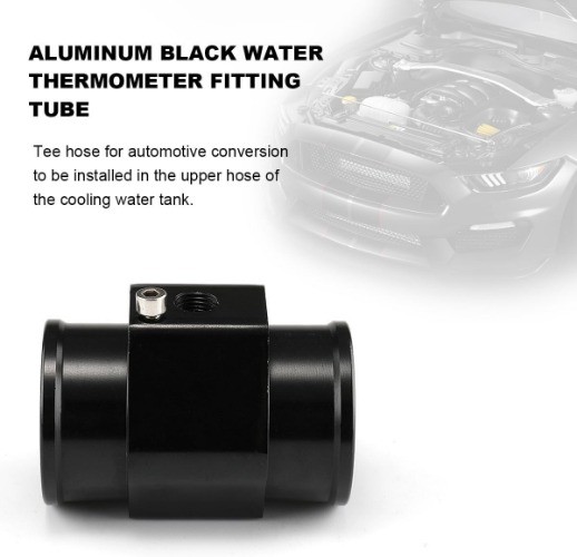 Universal 40mm Radiator Sensor Adapter with 2 Hose Clamps, Water T Color: 40mm