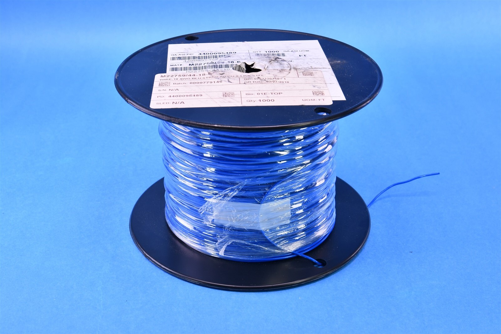 1000 WireMasters Mil-Spec Aerospace ETFE 18AWG Silver Plated M22759/44-18-5