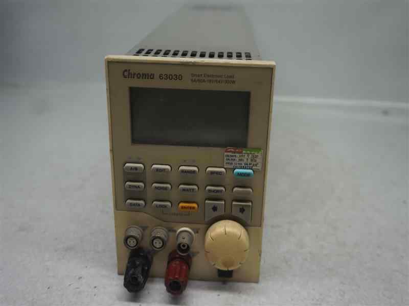Chroma 63030 Smart Electronic Load 6A/60A 16V/64V 300W 30 Days Warranty