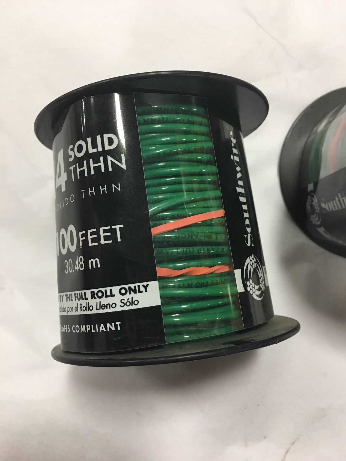 2 Southwire 14 awg Red Solid Copper Insulated Wire THHN THWN AWM 100 Feet 600 V