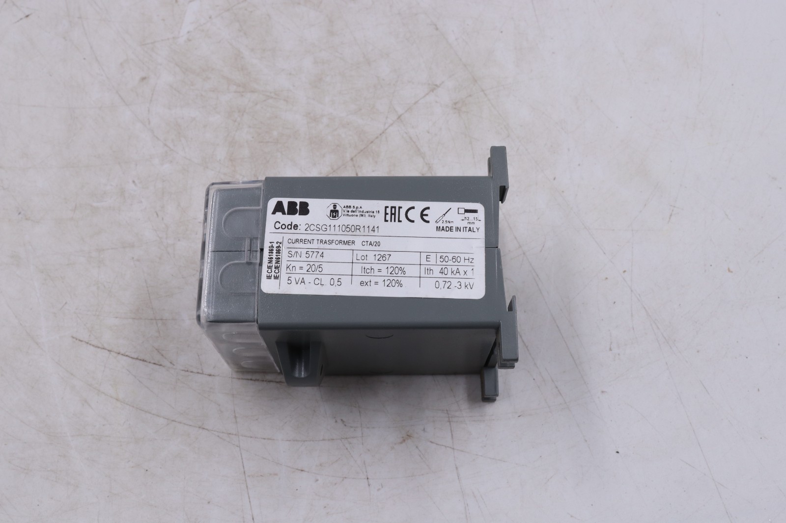 ABB CTA/20 2CSG111050R1141 MADE IN ITALY