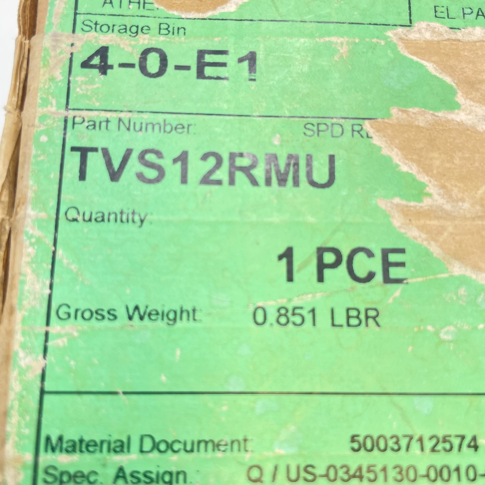 SQUARE D TVS12RMU Surge Protective Device Surgelogic w/ Power Supply