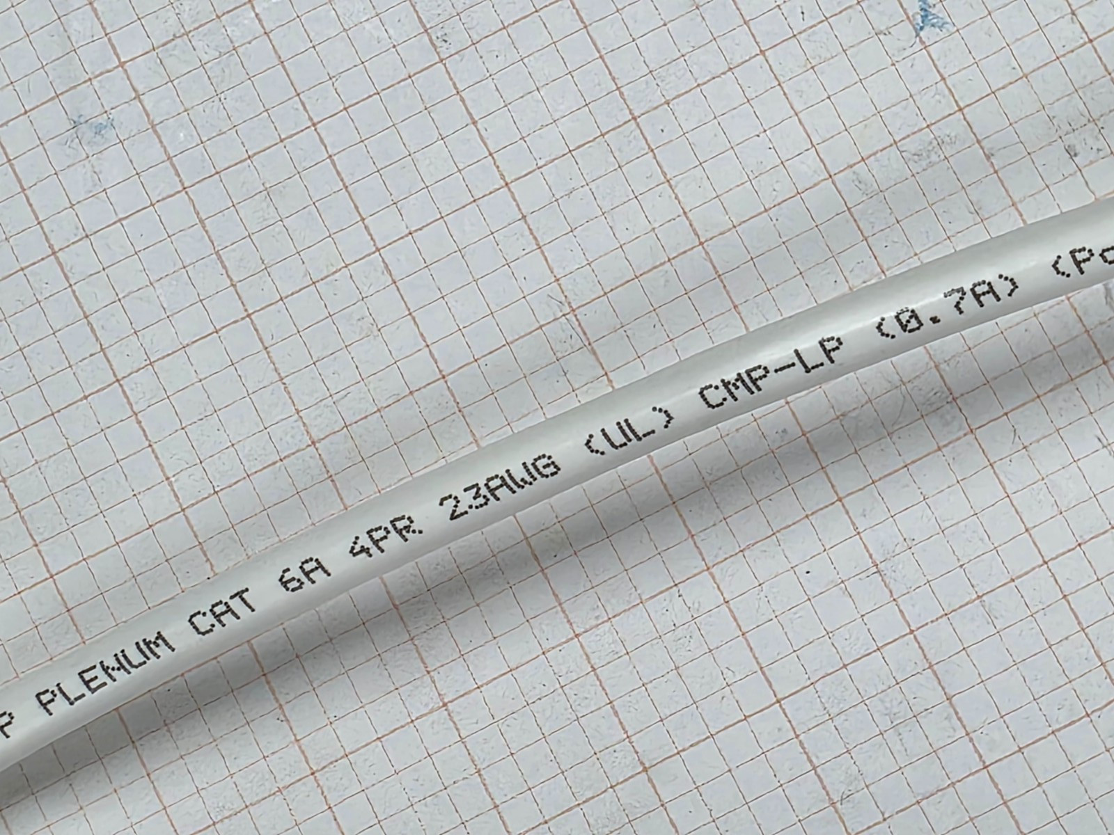 Prysmian 7151850 23/4P GenSPEED 10 MTP Cat6A Network Cable 10G Plenum White/50ft