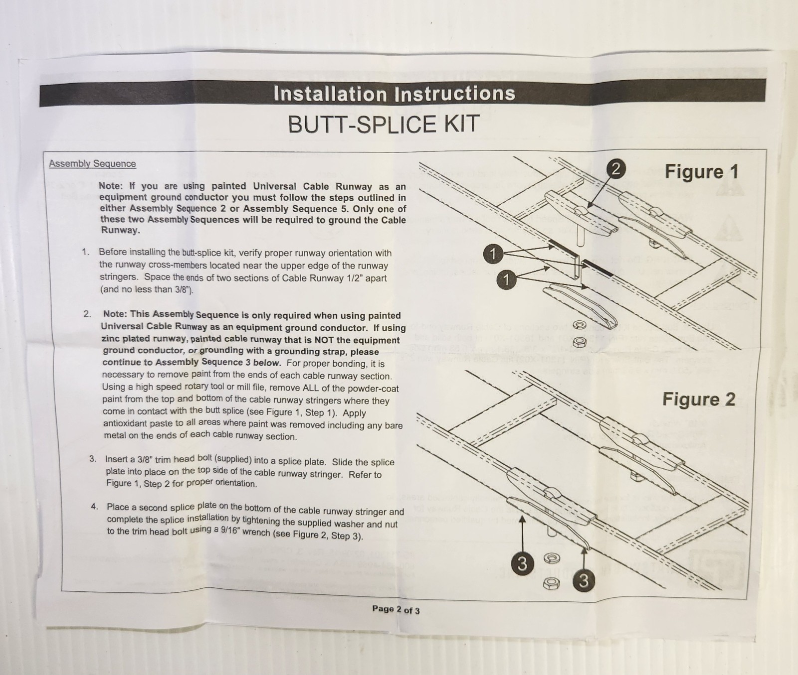 BUTT SPLICE KIT, 1-1/2″ IN STRINGER,GC-11301-001 ( ONLY SALE BOX OF 6 BAG )