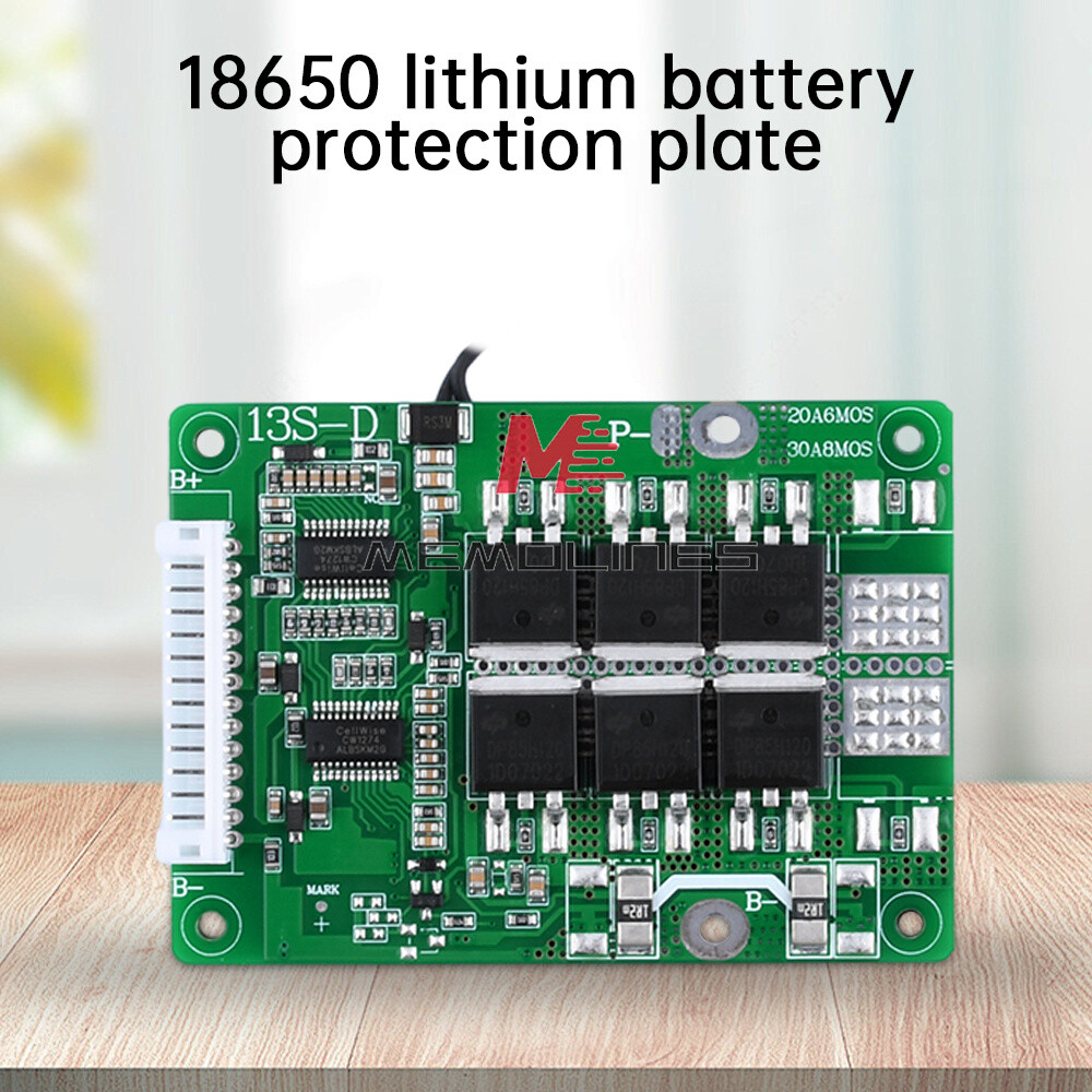 13S 48V 20A 30A Same Port Battery Protection Board for 18650 Li-ion Battery DIY