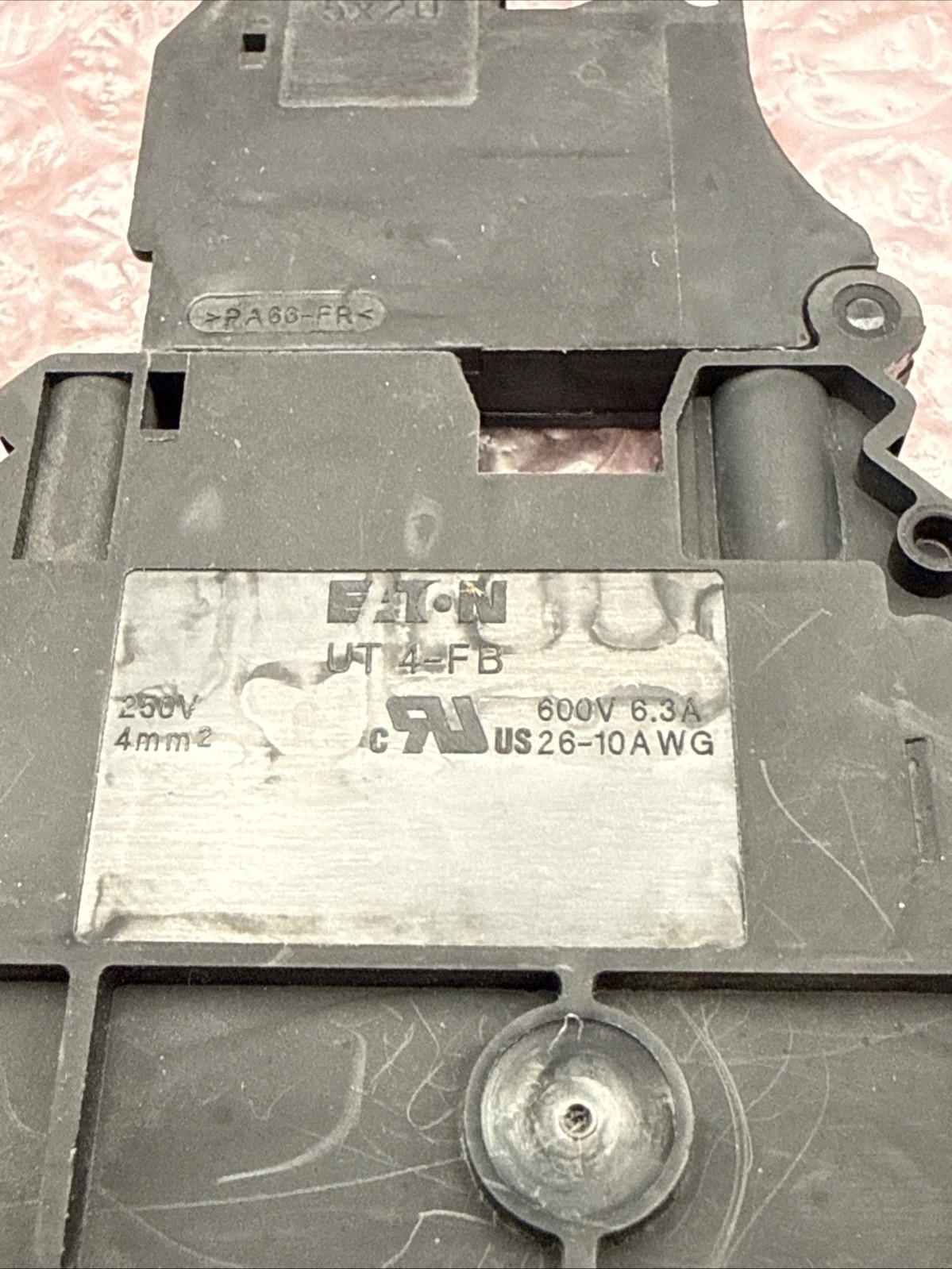 Eaton XBUT4FBE XB IEC Terminal Block Two Level 26-10AWG 600V – Pack of 2 NOB