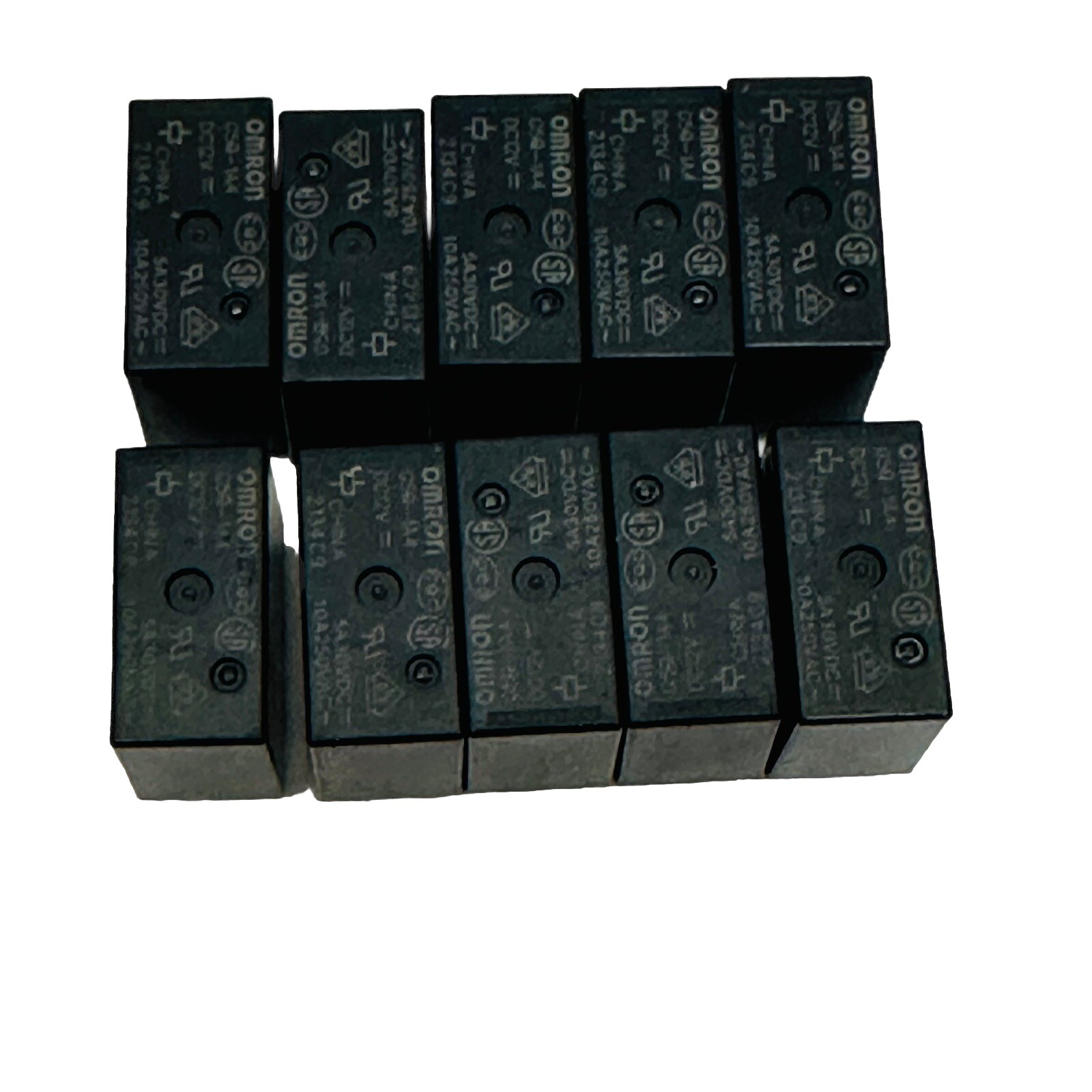 LOT OF 10 PCS OMRON RELAY G5Q-1A4 DC12V – 5A30VDC – 10A250VAC