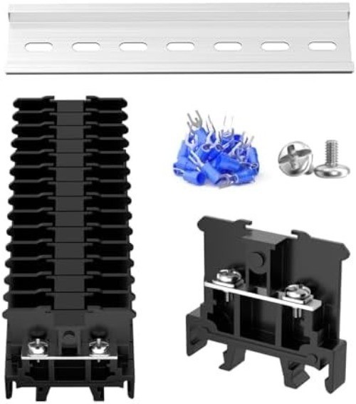 JHY1 DIN Rail Terminal Block 15Pcs 660V 16A 2.5mm Detachable Assemblable
