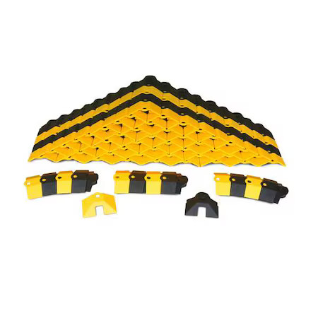 Ultratech 1820 Cable Protector, 3/4 In H, 24-5/8 Ft L, 3 In W, 1 Channel, Abs,