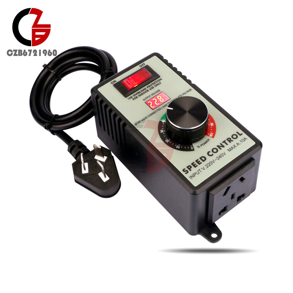 110V/220V Electric Motor Rheostat Variable Speed Controller For Router Fan 4000W