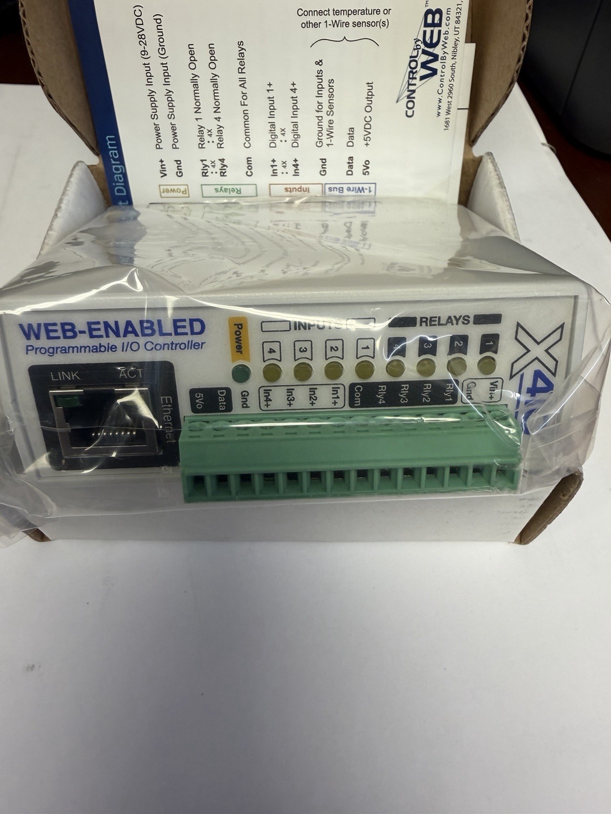 New Control By Web X-410 -I Edge Programmable Controller In Box