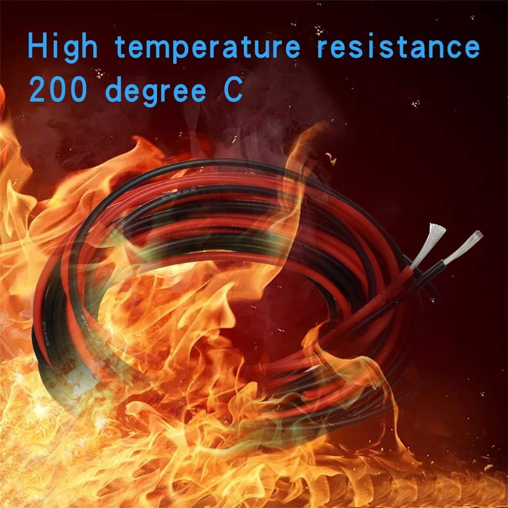 BNTECHGO 20 Gauge Silicone Wire 10 Ft Red and 10 Ft Black Flexible 20 AWG Strand