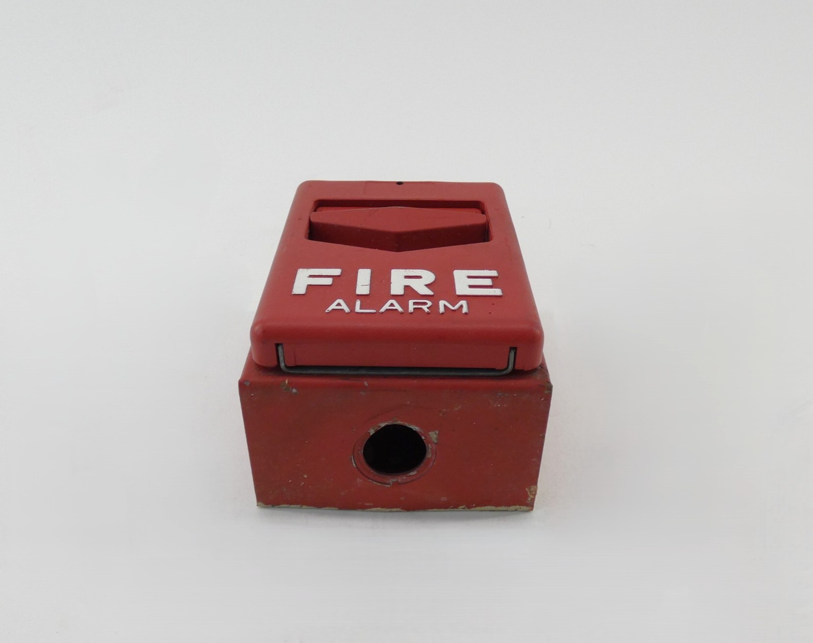 *Lot of 2* Pull Down Fire Alarm Red Chervon