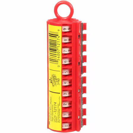 3M Std-0-9X Wire Marker Tape Dispenser, Pk10, Color: Red