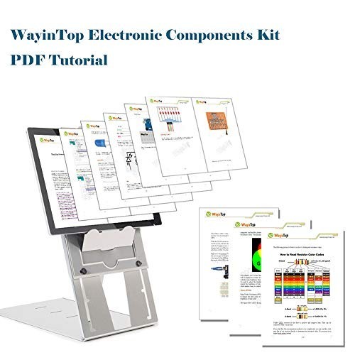Electronics Component Fun Kit W/E-Book, Upgraded Electronic Starter Kit with Bre