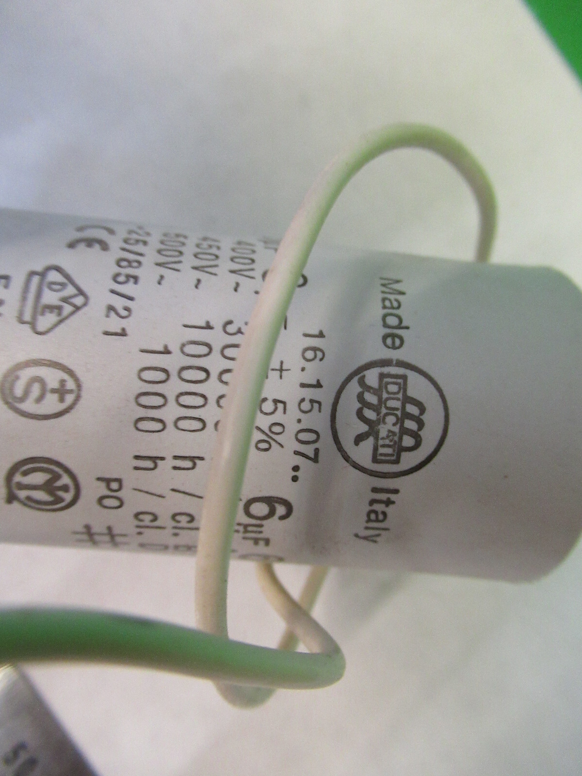 HIGH END CAPACITOR ITALY 6mf 400V 500V ELECTRIC COMPONENT AS PICTURED S1-B-50