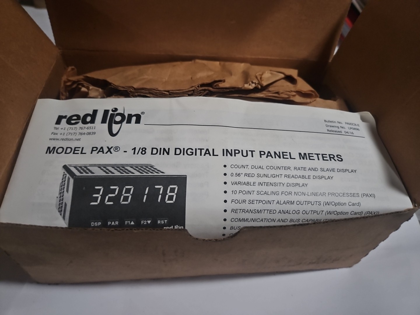 RedLion PAXC0020 Counter Panel Meter
