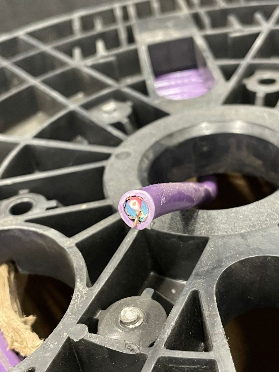 BELDEN 3079A 0071000 Profibus Shielded Cable 22AWG 1 Pair Violet 1000 Ft *