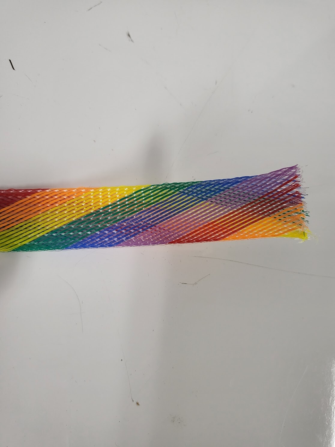 25 FT 3/4″ RAINBOW PET EXPANDO SLEEVING BRAID