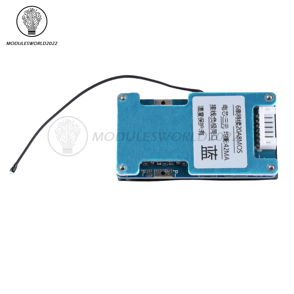 6S 15A 20A 25A Li-ion Battery Charge Protection Board Balanced Temp Protection