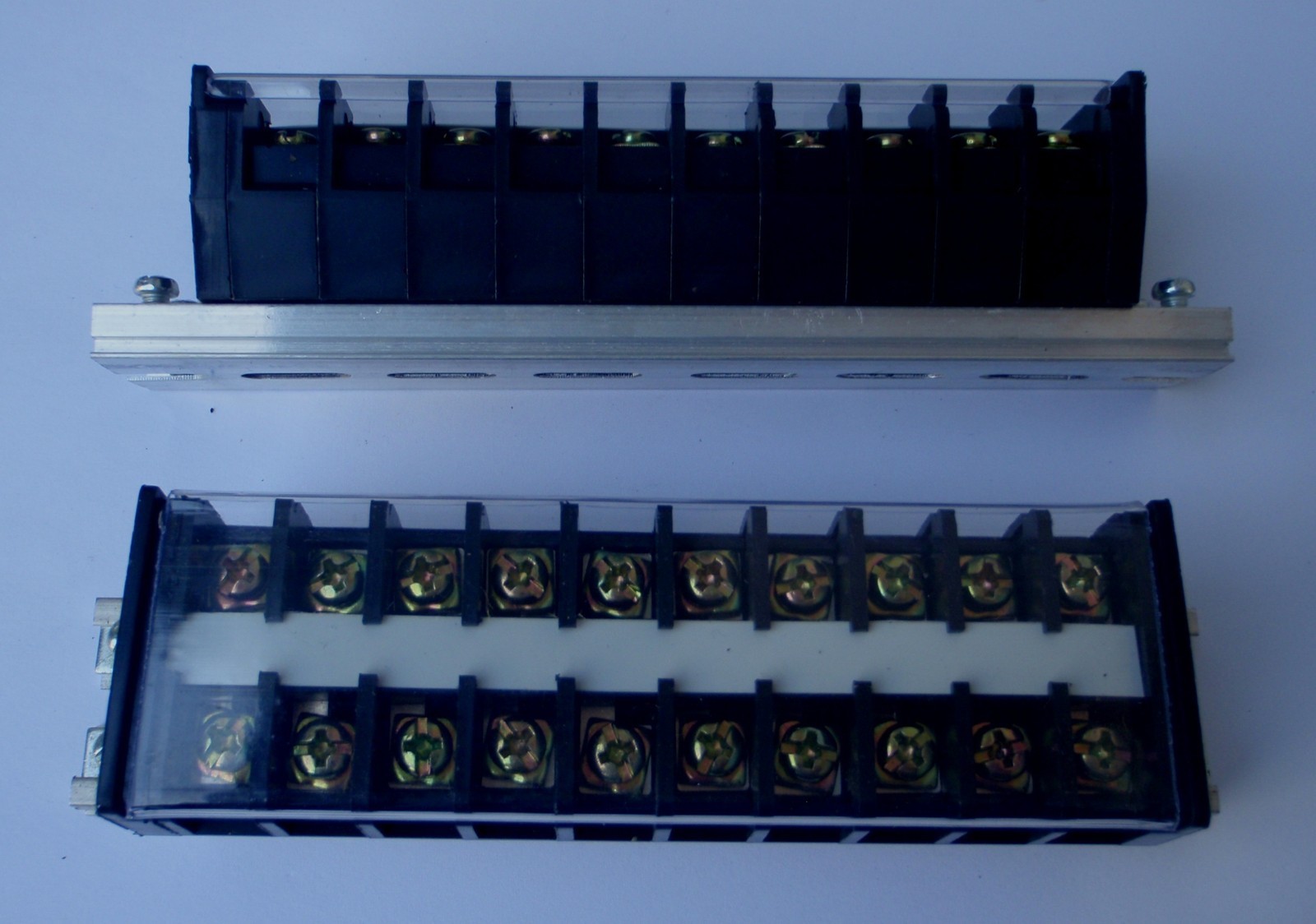 WIRE TERMINAL BLOCK DIN RAIL STRIP 20 AMP 10 POLE TD2010