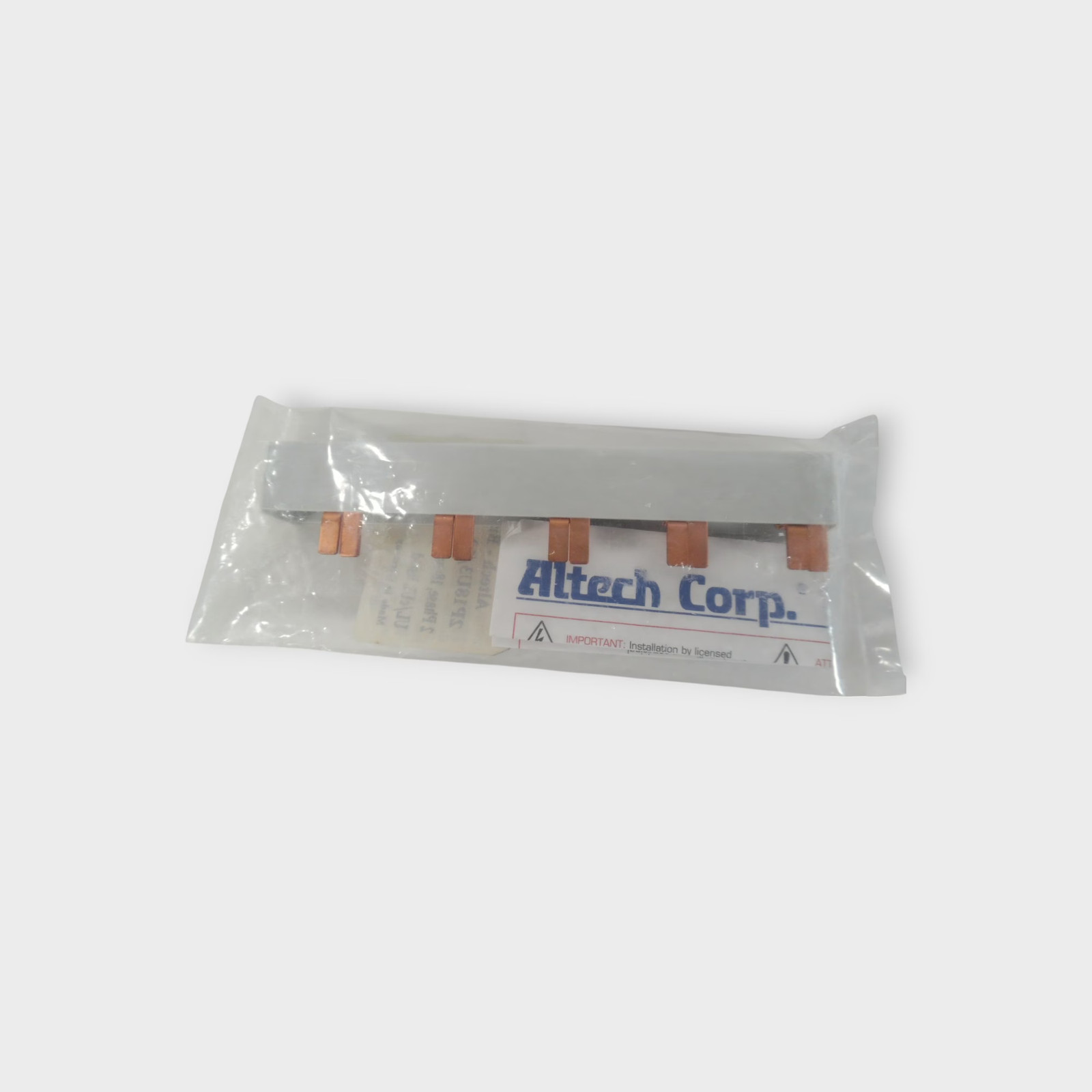 Altech Corp 2P18U3/10 2 Phase Busbar – 10 Lug- 600V 80A- NEW