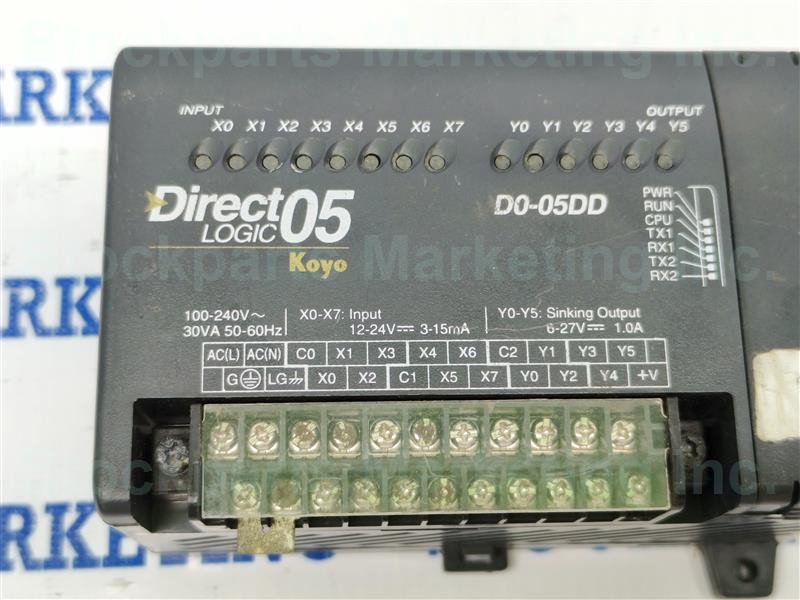 LOT 2 PCS. KOYO DIRECT LOGIC D0-05DD Programmable Logic Controller 100-240V 30VA