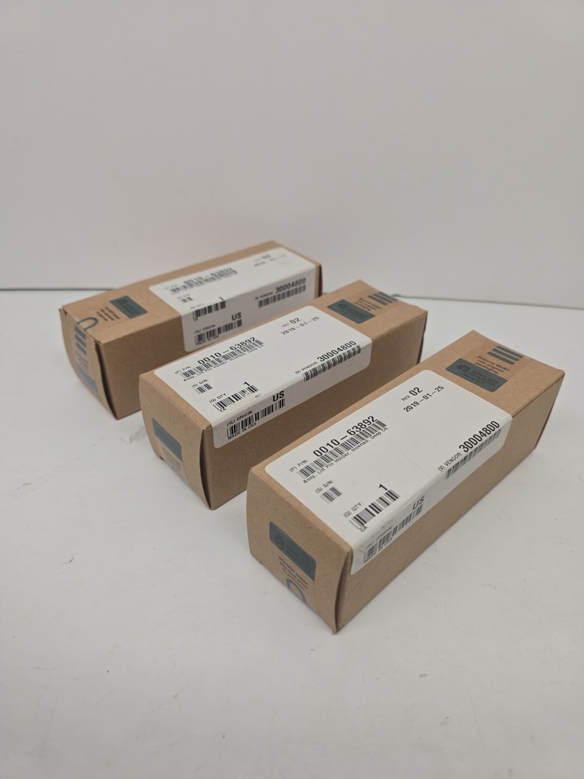 (3x) Applied Materials AMAT 0010-63892, Assy, Lift Pin Holder, Inverted