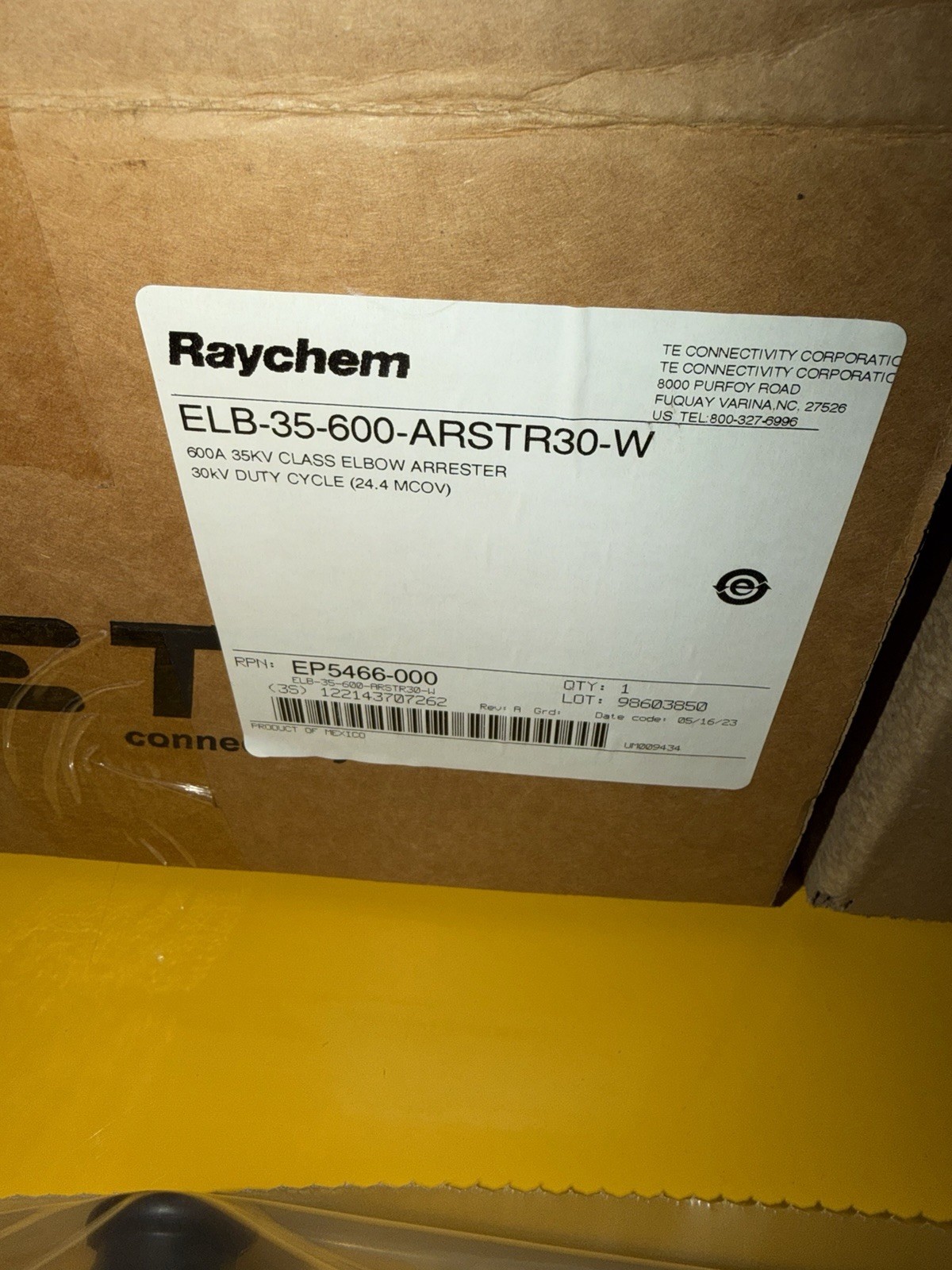 Raychem TE Connectivity ELB-35-600-ARSTR30-W
