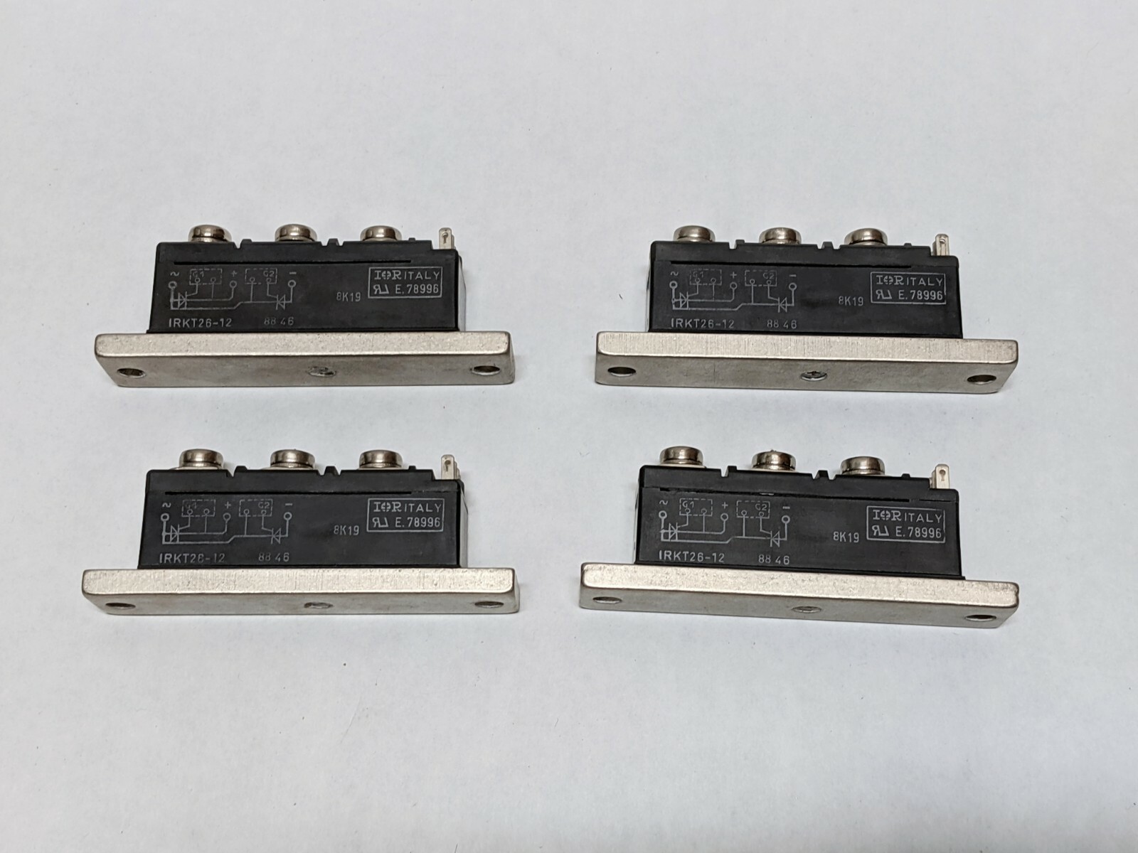 4 pcs. IRKT26-12 Power Module Supply Made in Italy (USED).
