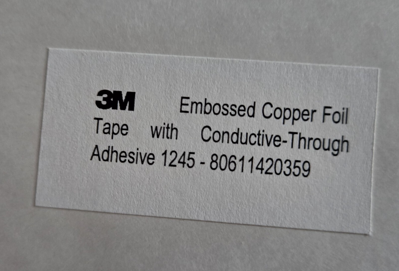 10″x7.75″ 3M 1245 EMI Embossed Copper Foil Tape w/Conductive Adhesive