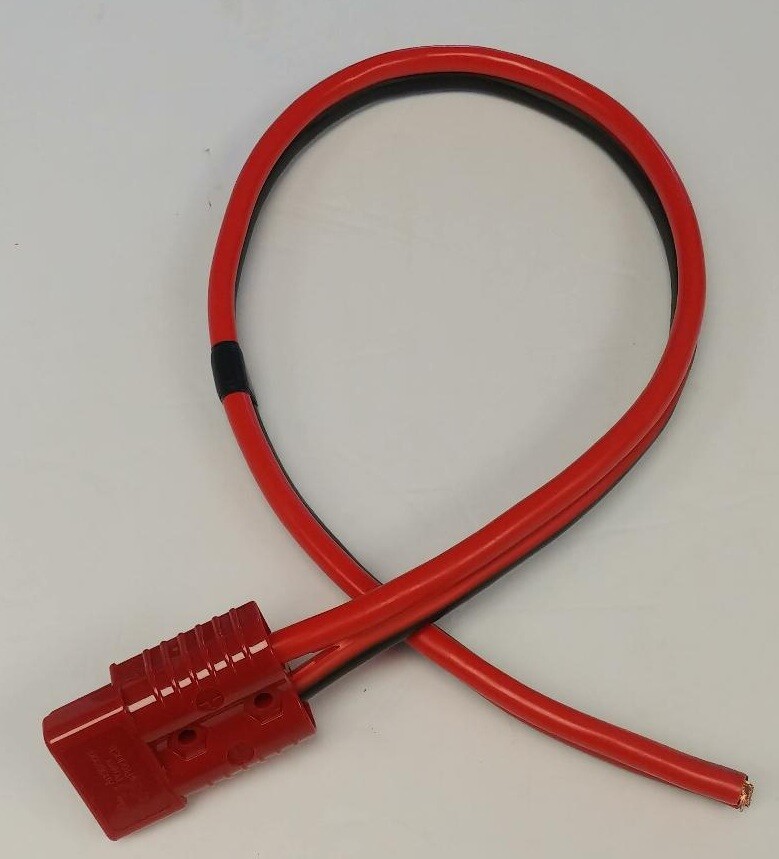 Quick 175 PRO Battery Cable Assembly HEAVY REAL 2 Ga AWG lug/terminal/clamp Red