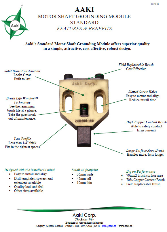 Motor Shaft Grounding Module – Standard Size